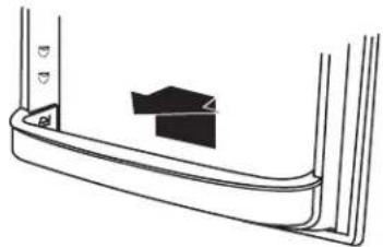 KITCHENAID KBRA22KRWH - To Remove and Replace the Door Retainer: - 1