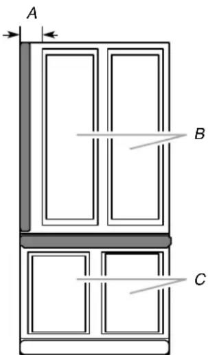 KITCHENAID KBRA22KRWH - Factory Trim Kit (on some models) - 1