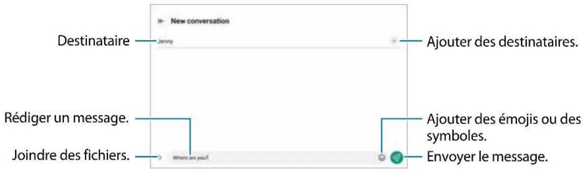 SAMSUNG Galaxy Tab A7 Lite - Envoyer des messages - 1