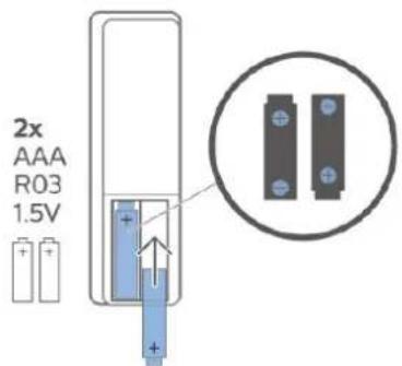 PHILIPS 6700 series 55PUT6784 - Piles et nettoyage - 1