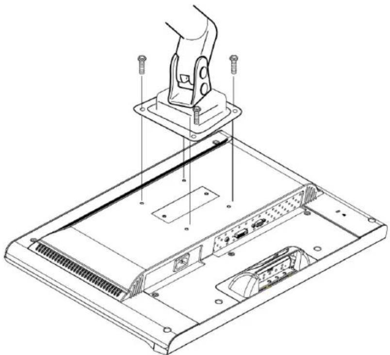 AOC G218a1 - Attaching The Optional Wall Mount Arm (not supplied) - 1