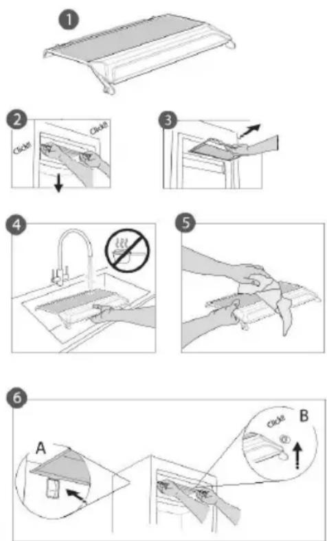 KITCHENAID KCFMB 60150 - Procédure de nettoyage de l'accessoire STOP FROST - 1