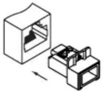 Tripp Lite N2LOCK-KEY-RD - Instalación del Inserto Plug Lock N2LPLUG-010-YW - 1