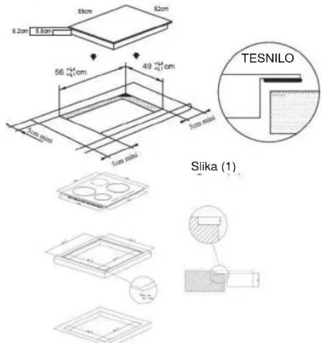 CANDY CTP64SC/E1 - Namestitev - 1
