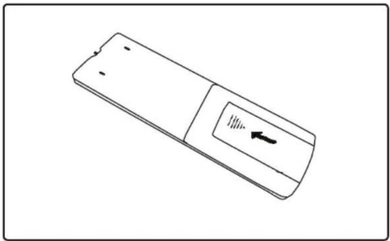 LENCO SB-080 - Compartimento de las pilas del mando a distancia - 3