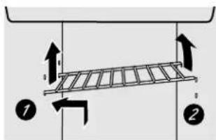 GE GSS25WGMCC - Para remover este tipo de prateleira: - 1