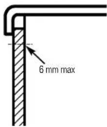 6 mm max