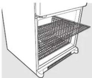 GE GBS22HCRBB - To remove the half-width basket: - 1