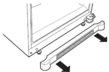 GE GBS22HCRBB - TRASLADE EL SOPORTE DE LA BISAGRA INFERIOR (modelos con puerta de congelador) - 1