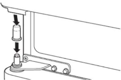 GE GBS22HCRBB - VUELVA A COLGAR LA PUERTA DEL REFRIGERADOR - 1