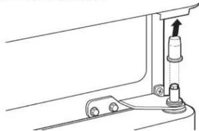 GE GBS22HCRBB - REMOVE THE REFRIGERATOR DOOR - 3
