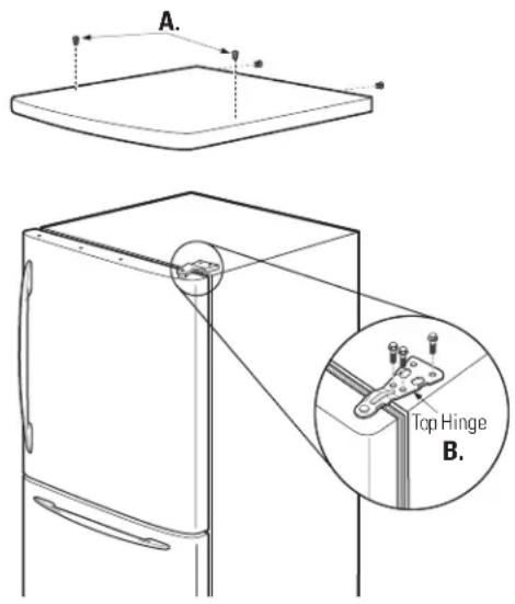 GE GBS22HCRBB - REINSTALL DOORS, DRAWERS AND TOP CAP - 1