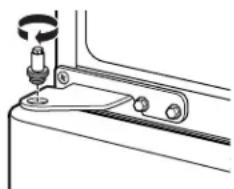 GE GBS22HCRBB - INSTALL CENTER HINGE PIN - 2