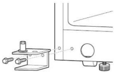 GE GBS22HCRBB - TRANSFER BOTTOM HINGEBRACKET (freeze door models, cont.) - 1