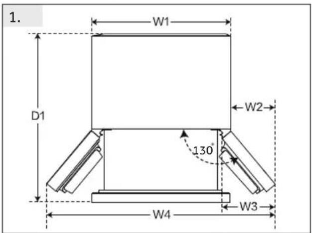 HAIER HCW7819EWMP - Space requirement - 1