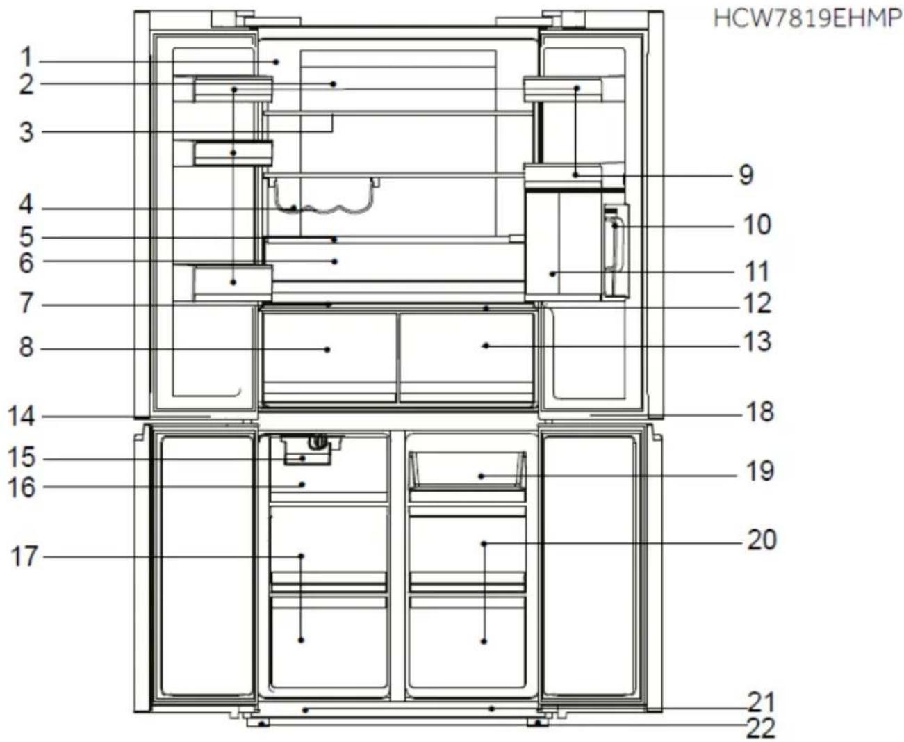 HAIER HCW7819EWMP - Piezime - 1