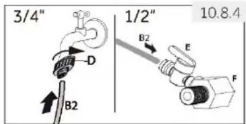 HAIER HCW7819EWMP - Nota: Conexión para el agua - 3