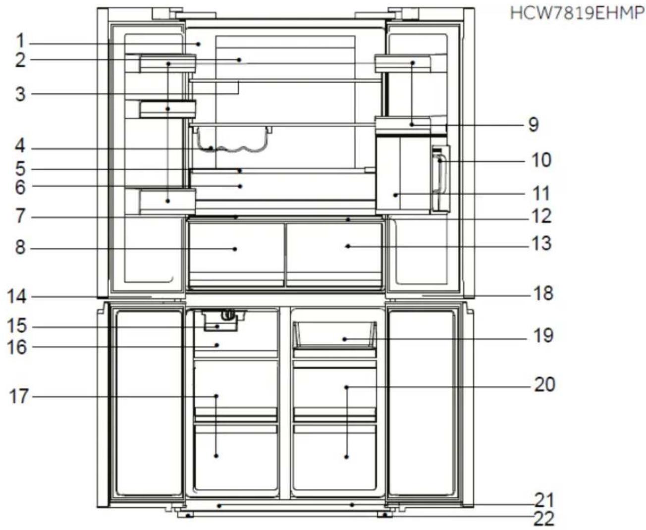 HAIER HCW7819EWMP - Märkus - 1