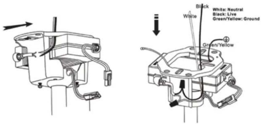 QLIMA FC 260 - HANGING CEILING FAN &amp; INSTALLING POWER ADAPTER &amp; WIRING THE FAN: - 2