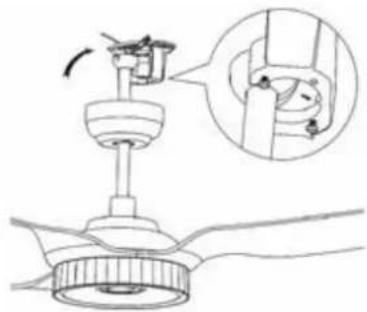 QLIMA FC 260 - HANGING CEILING FAN &amp; INSTALLING POWER ADAPTER &amp; WIRING THE FAN: - 1