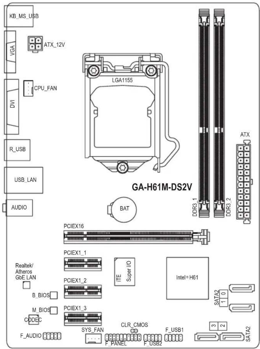GIGABYTE GA-H61M-DS2V - 第三章 驱动程序安装 .... 35 - 1