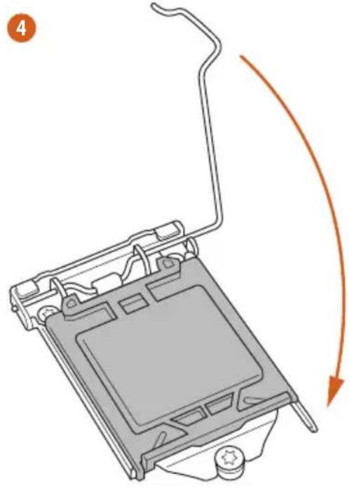 ASROCK H310M-HDV - Installing the CPU - 5