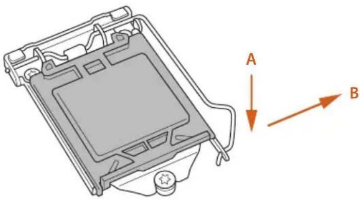 ASROCK H310M-HDV - Installing the CPU - 2