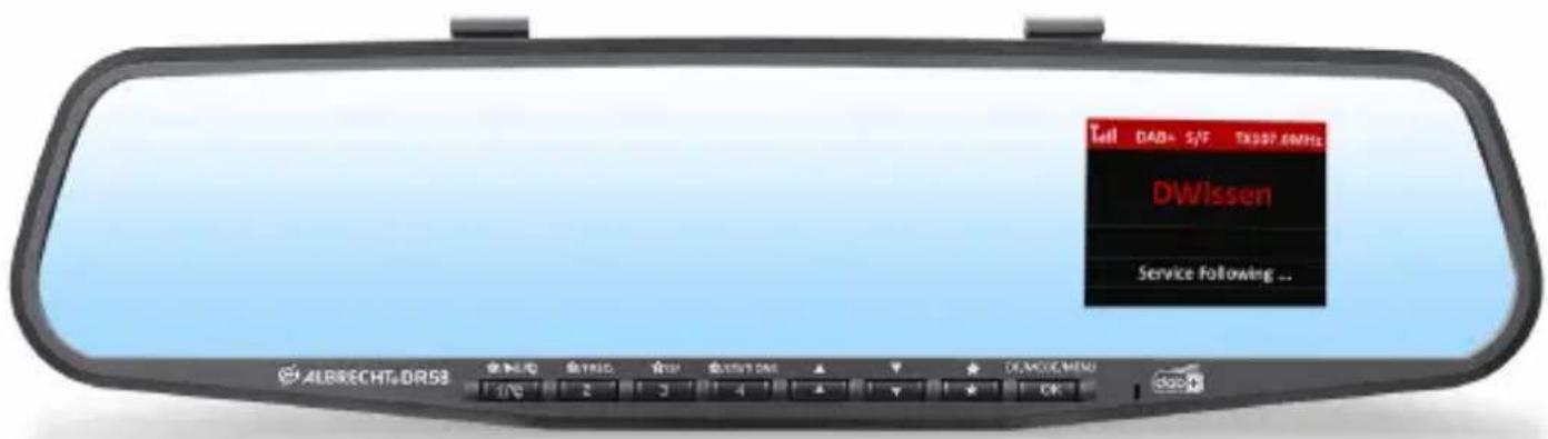 ALBRECHT DR 58 - Car radio rearview mirror adapter - 1