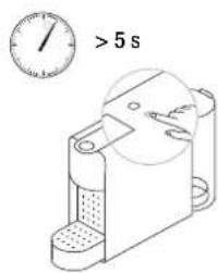 BREVILLE Essenza Mini C30 - Restablecer los ajustes de fábrica / Redefinição das configurações de fábrica - 2