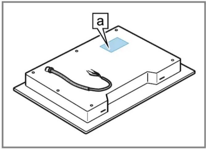 THERMADOR CET305YB - Rating plate location - 1