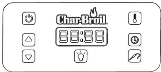 Char-Broil Digital Smoker 725 - Návod na provoz ovládacího panelut - 1