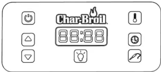 Char-Broil Digital Smoker 725 - Istruzioni per il funzionamento del pannello di controllo - 1