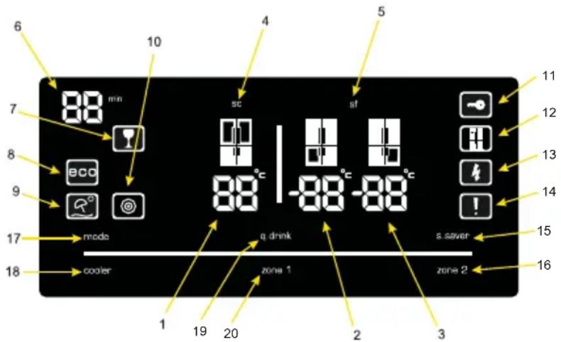 SHARP SJ-FF560E0A - Visor electrónico e utilização - 1