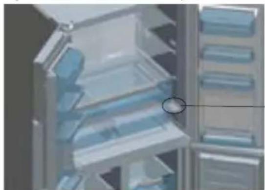 SHARP SJ-FF560E0A - Otón de ventilación para el cajón de verduras - 1