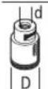 BOSCH GWS 17-150 S Professional - máx. [mm] [mm] [°] - 6