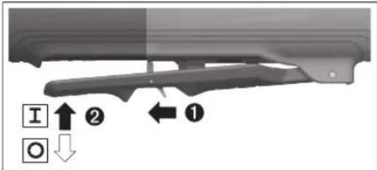 BOSCH GWS 17-125 TS Professional - Zapnutí a vypnutí - 1