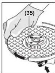BOSCH GWS 17-125 TS Professional - Quick-clamping nut SDS-clic - 1