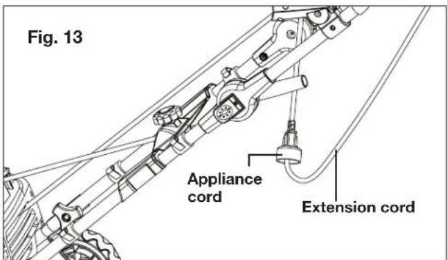 Snow Joe SJ619E - Securing the Extension Cord - 2