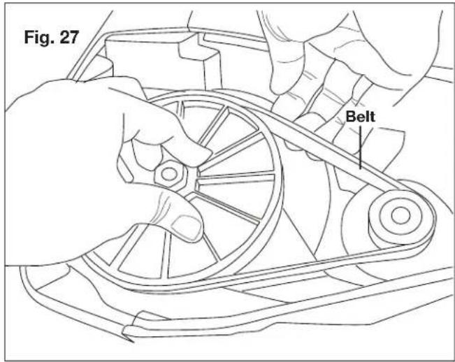 Snow Joe SJ619E - Replacing the Belt - 2