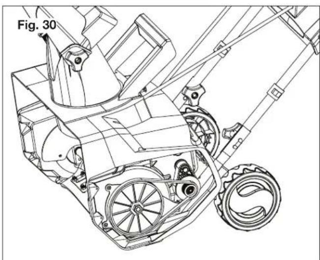 Snow Joe SJ619E - Replacing the Pulley - 1