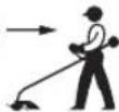 BOSCH AdvancedGrassCut 36V-33 - Razlaga simbolov na vrtnem orodju - 10
