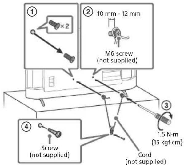 SONY KD-50X73K - Topple prevention - 1