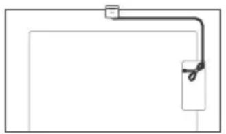 SONY KD-43X89K - Kabelbeheer voor de optionele camera- en microfooneenheid (niet meegeleverd) - 1