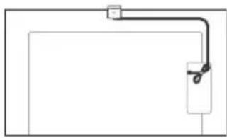 SONY KD-85X89K - Spravovanie kábla voliteľného modulu kamery s mikrofónom (nedodáva sa) - 1