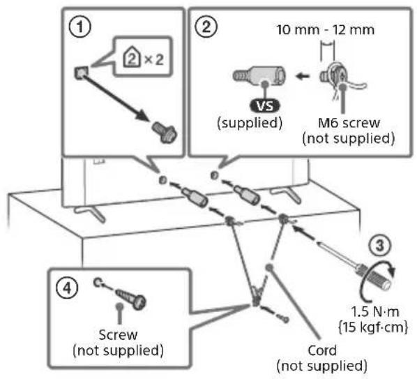 SONY KD-75X89K - Topple prevention - 1