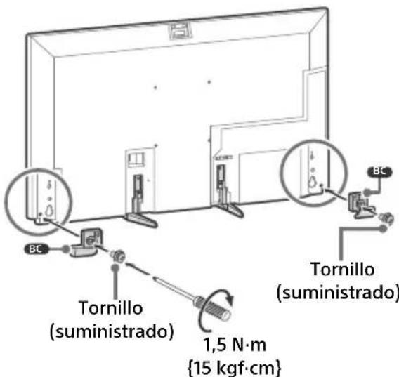 SONY XR-75Z9K - Colocación de la cubierta de la esquina inferior - 1