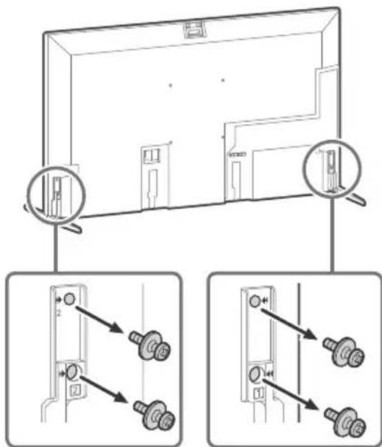SONY XR-75Z9K - Desinstalación del soporte de sobremesa del TV - 1
