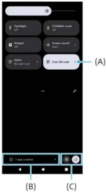SONY Xperia 10 IV - Nouveau panneau des réglages rapides - 1