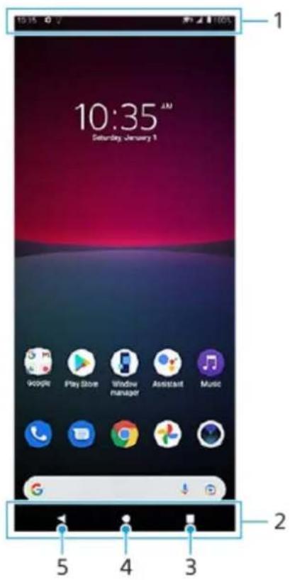 SONY Xperia 10 IV - Écran d'accueil - 1