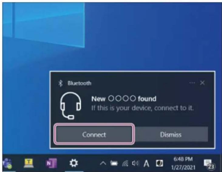 SONY WH-1000XM5 - Pour établir une connexion en utilisant la fonction Swift Pair - 1